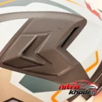 نمای جزئیات کلاه کاسکت فک متحرک استیل برد مدل Dark Rider پرداخت و جزئیات مواد