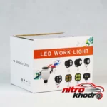 نمای جزئیات پروژکتور آفرود S4 با LEDهای پرقدرت حرکت و نصب پشتی