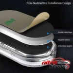 نمای جزئیات چراغ سقف خودرو اکی یس LED چند رنگ اسپرت حرکت و نصب پشتی