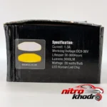 نمای در اتاق پروژکتور LED دو رنگ با توان ۲۰ وات سبک دیواری و مرجع اندازه