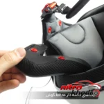 نمای جلو کلاه کاسکت دینو بدون فک با طراحی جوان پسند طراحی و جزئیات کلیدی