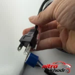 نمای جلو چراغ جلو خودرو LED دایره ای ضد آب بسته دو عددی چیدمان صفحه و نشانگرها