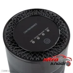 نمای بسته بندی خوشبوکننده خودرو امگا با رایحه Aqua Breeze برچسب و بسته بندی