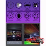 نمای بسته بندی چراغ سقف خودرو هارمن مدل LASER 2 با طراحی زیبا برچسب و بسته بندی