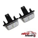 نمای کناری چراغ پلاک خودرو وارون LED با نور قوی و نصب آسان عمق قاب و پروفایل