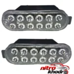 نمای کناری چراغ LED داخل سپر چیکال مدل P-2018-SMD برای پراید عمق قاب و پروفایل