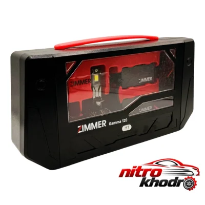 نمای کناری هدلایت زیمر مدل GAMMA 120 با نور سفید و یخی عمق قاب و پروفایل