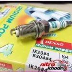 نمای بسته بندی شمع خودرو دنسو ایریدیوم مدل 5304-IK20 بسته 4 عددی برچسب و بسته بندی