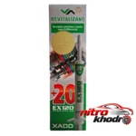 نمای کناری مکمل زوزه گیر و احیاگر گیربکس دنده ای اکسادو مدل EX120 +20 حجم 8 میلی لیتر عمق قاب و پروفایل