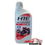 نمای بسته بندی روغن موتور سیکلت HTC تمام سنتتیک با کیفیت بالا برچسب و بسته بندی