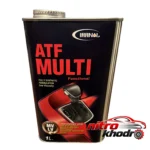 نمای بسته بندی روغن گیربکس ایرانول مدل ATF MULTI با عملکرد عالی برچسب و بسته بندی