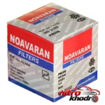 نمای بسته بندی فیلتر روغن نوآوران مدل NO2102 برای خودروهای پراید برچسب و بسته بندی