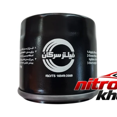 نمای بسته بندی فیلتر روغن سرکان مدل SF 6569 مخصوص پراید برچسب و بسته بندی