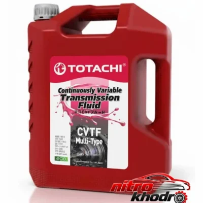 نمای بسته بندی روغن گیربکس اتوماتیک توتاچی مدل CVT MULTY TYPE برچسب و بسته بندی