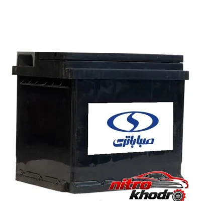 نمای کناری باتری اتمی 50 آمپر خودرو صبا مدل L1 عمق قاب و پروفایل