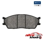 نمای بسته بندی لنت ترمز جلو پارس مدل PL23873OE مناسب کیا ریو و تیبا برچسب و بسته بندی