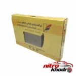 نمای بسته بندی رادیاتور آب کوشش مدل Kosh01 برای پژو 405 برچسب و بسته بندی