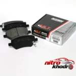 نمای بسته بندی لنت ترمز جلو یو ال تی مناسب ام وی 315 برچسب و بسته بندی