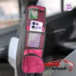 نمای بسته بندی کیف پشت صندلی خودرو سام سالو با طراحی کاربردی برچسب و بسته بندی