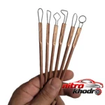 نمای بسته بندی ابزار مجسمه سازی کاهنده مسی مدل T01 مجموعه 6 عددی برچسب و بسته بندی