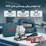 نمای بسته بندی اره عمودبر برقی رونیکس با قابلیت کنترل سرعت برچسب و بسته بندی
