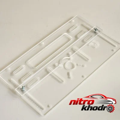 نمای بسته بندی تبدیل اره دیسکی به میزی و اور فرز مدل MC Board برچسب و بسته بندی