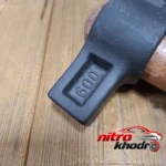 نمای بسته بندی چکش تبری فولادی لاین با دسته چوبی مقاوم جزئیات برچسب و پرداخت بسته