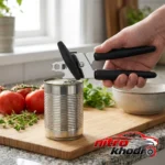 نمای بسته بندی در بازکن استیل ایکیا با دسته پلاستیکی برچسب و بسته بندی