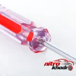 نمای بسته بندی پیچ گوشتی چهارسو نووا با دسته کریستالی و نوک آهن ربایی برچسب و بسته بندی