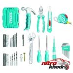 نمای کناری پیچ گوشتی شارژی توتال با باتری لیتیوم و لامپ LED عمق قاب و پروفایل