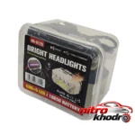 نمای کناری چراغ پیشانی HX-817S با لامپ LED و قابلیت شارژ عمق قاب و پروفایل