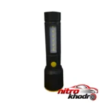 نمای کناری چراغ قوه دیپکینگ مدل DK-749 با نور LED مهتابی عمق قاب و پروفایل
