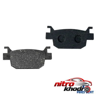 نمای بسته بندی لنت ترمز عقب پارس ارگانیک نیمه متالیک برچسب و بسته بندی