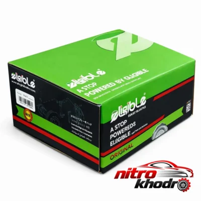 نمای بسته بندی لنت ترمز دیسکی Racing Ceramic الیجیبل برای تویوتا و لکسوس برچسب و بسته بندی