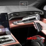 نمای کناری جارو برقی شارژی خودرو AS-228 با قابلیت شارژ USB عمق قاب و پروفایل