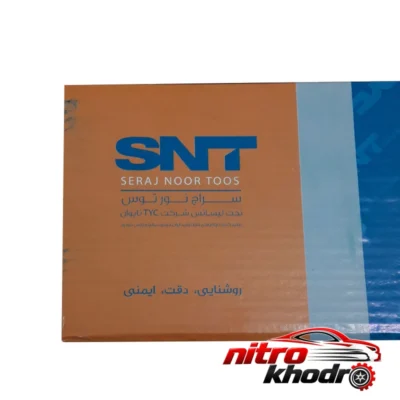 نمای کناری چراغ جلو اس ان تی مدل SLX مناسب پژو 405 - بسته دو عددی عمق قاب و پروفایل