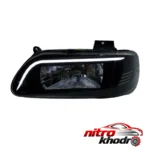 نمای کناری چراغ جلو خودرو گروه پژوهش صنعت مدرن مناسب پراید - بسته دو عددی عمق قاب و پروفایل