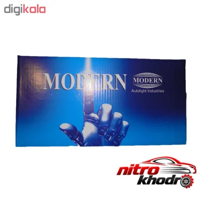 نمای کناری چراغ جلو مدرن پژو 206 با کیفیت عالی - بسته 2 عددی عمق قاب و پروفایل