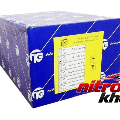 نمای کناری چراغ جلو فن آوران پرتو الوند با نوار آب بندی عمق قاب و پروفایل