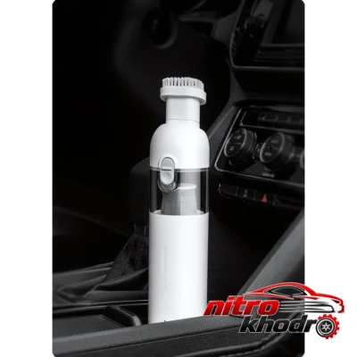 نمای کناری جارو شارژی شیائومی مدل Mi Vacuum Cleaner Mini با طراحی کاربردی عمق قاب و پروفایل