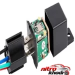 نمای کناری ردیاب خودرو برند SN مدل SN102 با قابلیت GPS عمق قاب و پروفایل