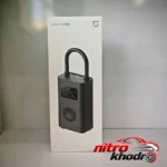 نمای بسته بندی کمپرسور هوا میجیا با صفحه نمایش و شلنگ برچسب و بسته بندی