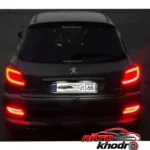 نمای کناری چراغ مه شکن عقب LED اسپرت پژو 207 مدل RD-6655 عمق قاب و پروفایل