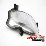 نمای کناری چراغ دیلایت LED ام پی مدل mp-007 برای کوییک و ساینا عمق قاب و پروفایل