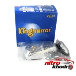 نمای بسته بندی آینه جانبی دستی کینگ میرور مدل KL-TO109A-RH برای تویوتا هایلوکس برچسب و بسته بندی