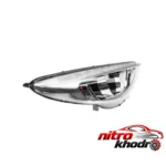 نمای کناری چراغ جلو کروز پلاس LED مناسب پژو 207 - بسته 2 عددی عمق قاب و پروفایل
