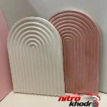 نمای بسته بندی استند لوازم آرایشی رنگین کمان با طراحی مدرن جزئیات برچسب و پرداخت بسته