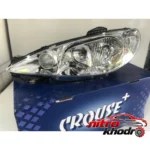 نمای کناری چراغ جلو خودرو کروز مناسب پژو 206 - بسته 2 عددی عمق قاب و پروفایل