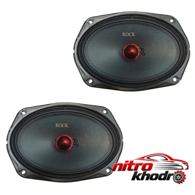 نمای بسته بندی میدرنج خودرو راک مدل R-6990 با کیفیت صدای عالی برچسب و بسته بندی