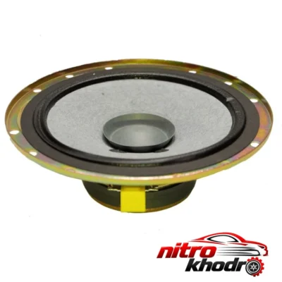 نمای بسته بندی اسپیکر خودرو مکسیدر مدل MX-SP6540 با طراحی دایره ای برچسب و بسته بندی